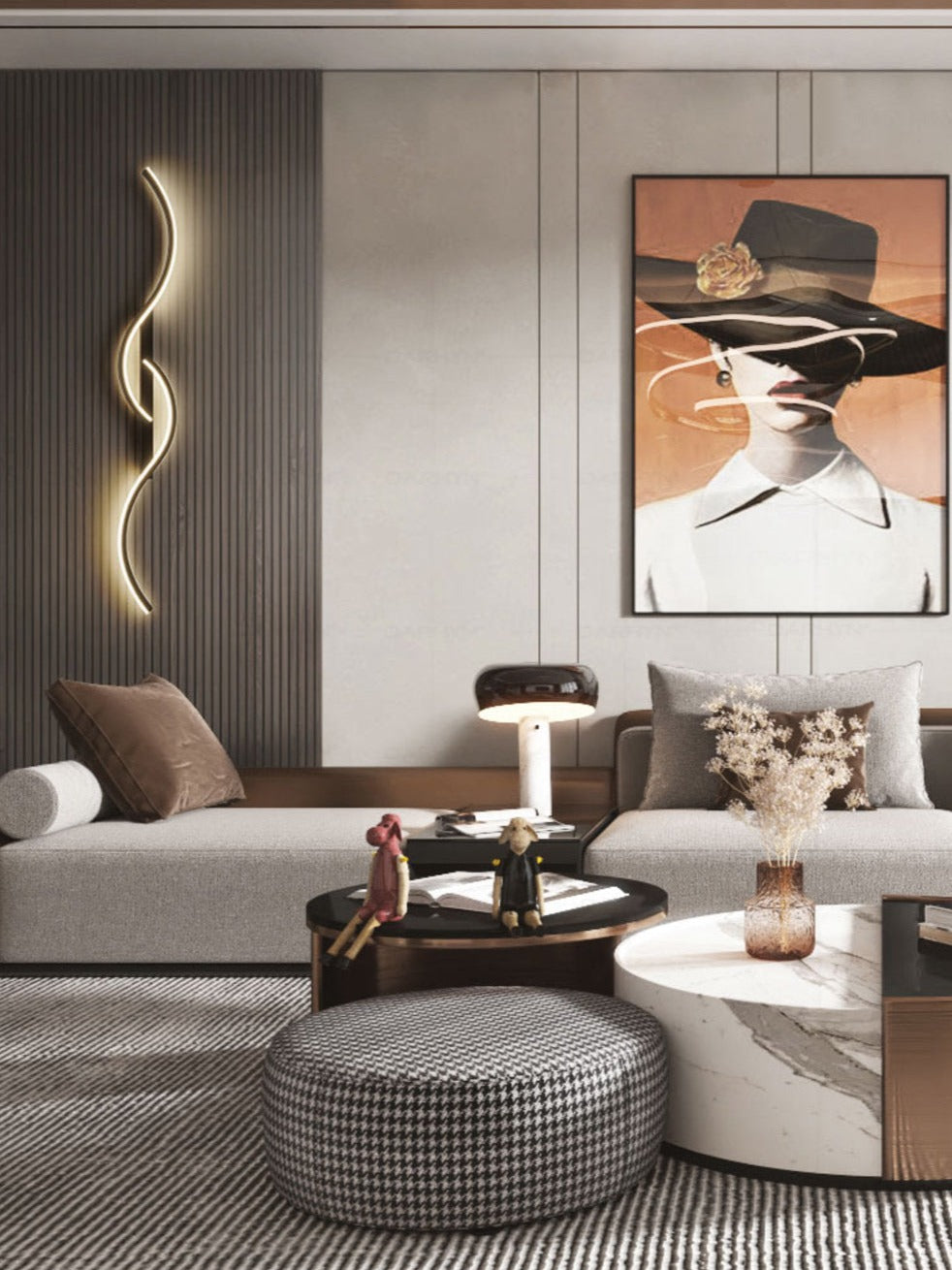 GlowCraft – Contemporary LED Wall Light with Artistic Design